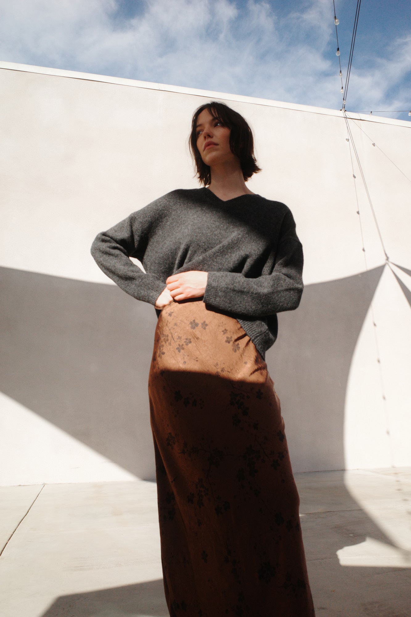 Daily V-Neck Sweater Top