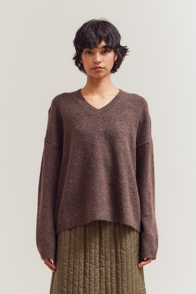 Daily V-Neck Sweater Top