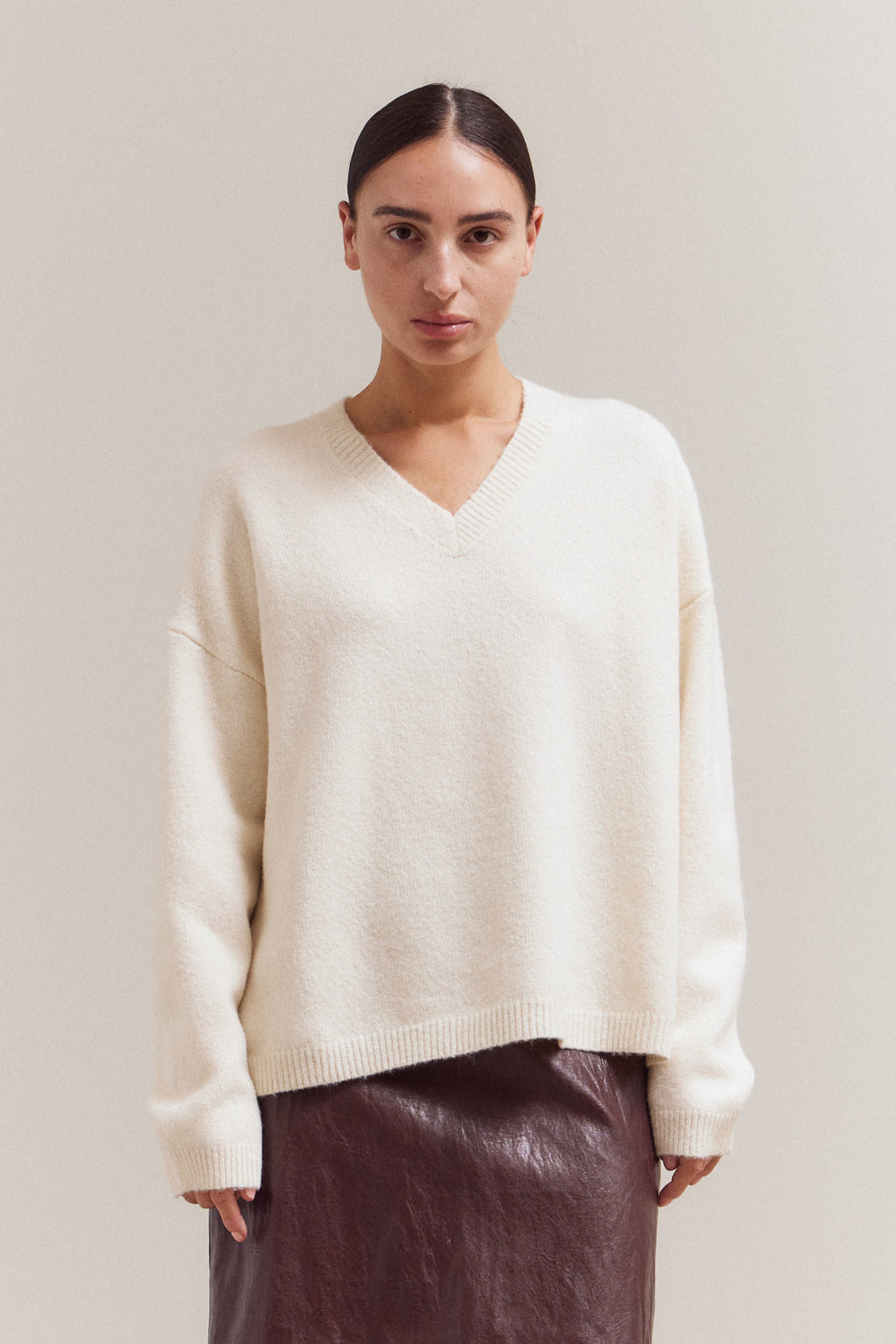 Daily V-Neck Sweater Top