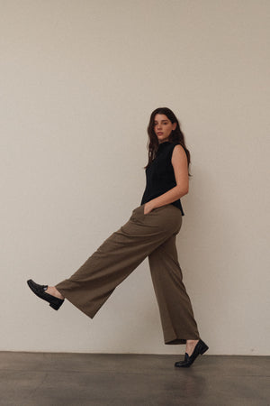 Wide Leg Tencel Pants
