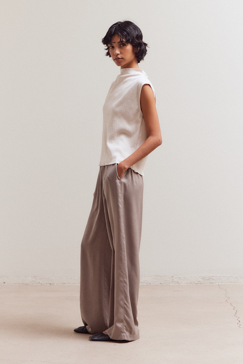 Casual Banding Wide Pants