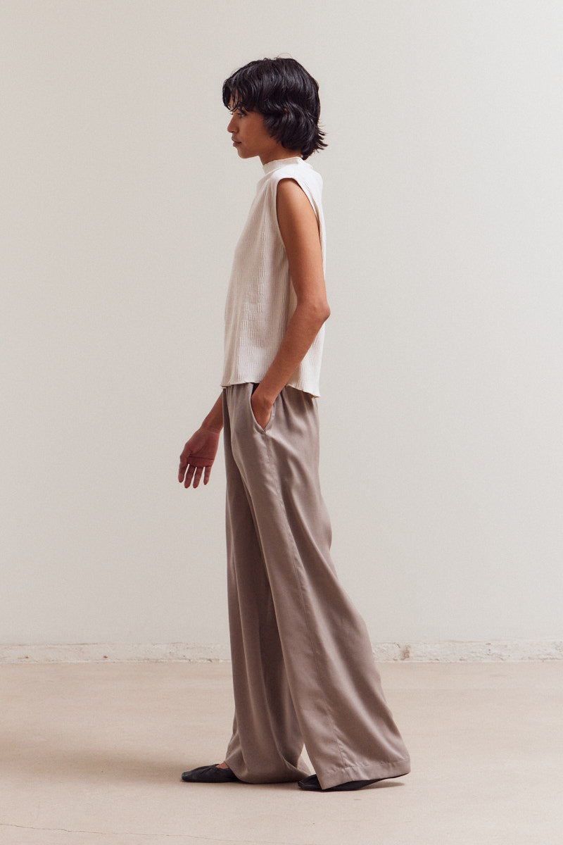 Casual Banding Wide Pants