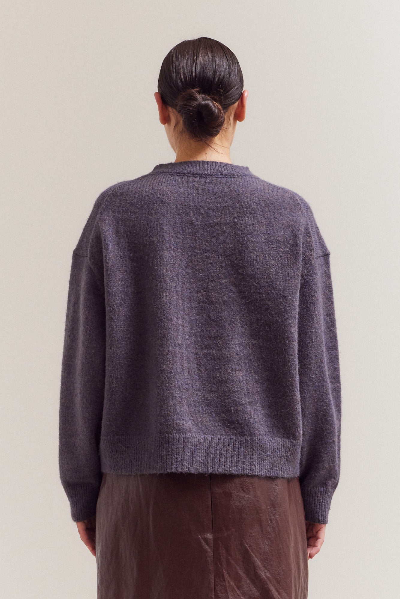 Seam Detail Round Neck Sweater