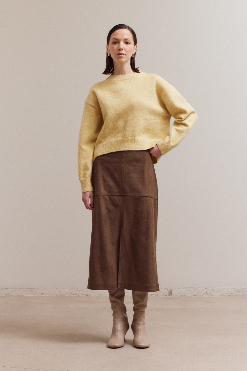 Seam Detail Round Neck Sweater