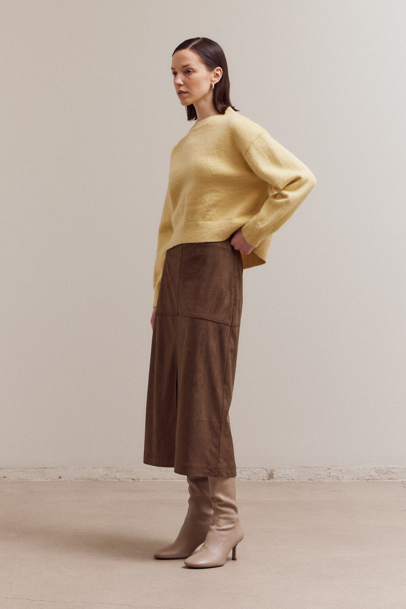 Seam Detail Round Neck Sweater