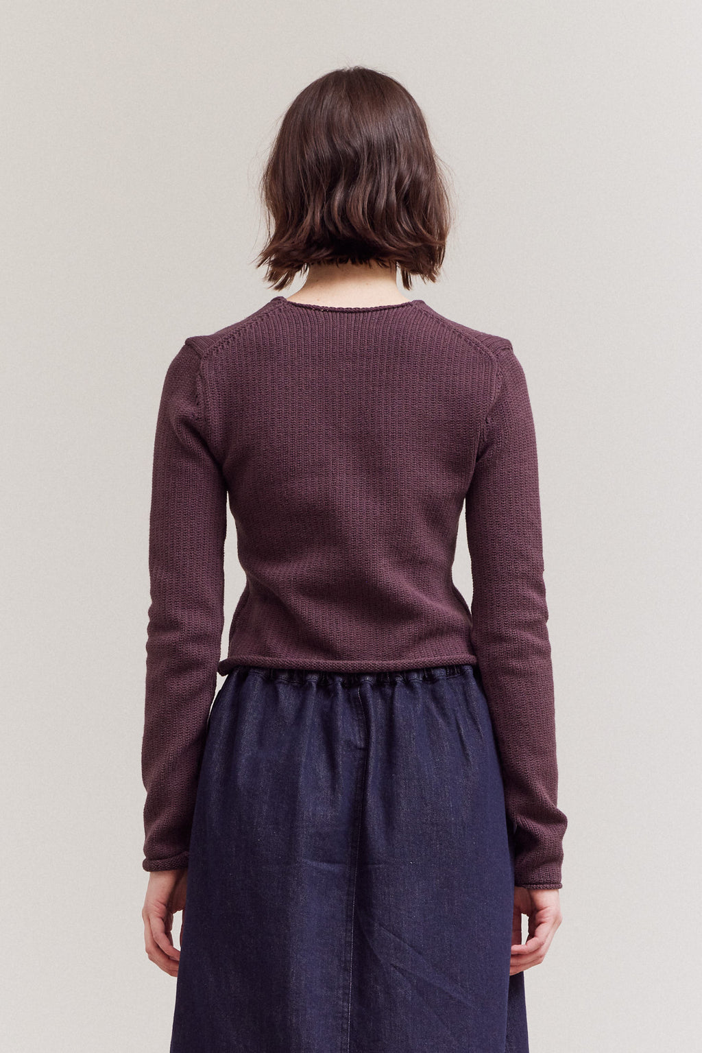 Front Knotted V-Neck Top