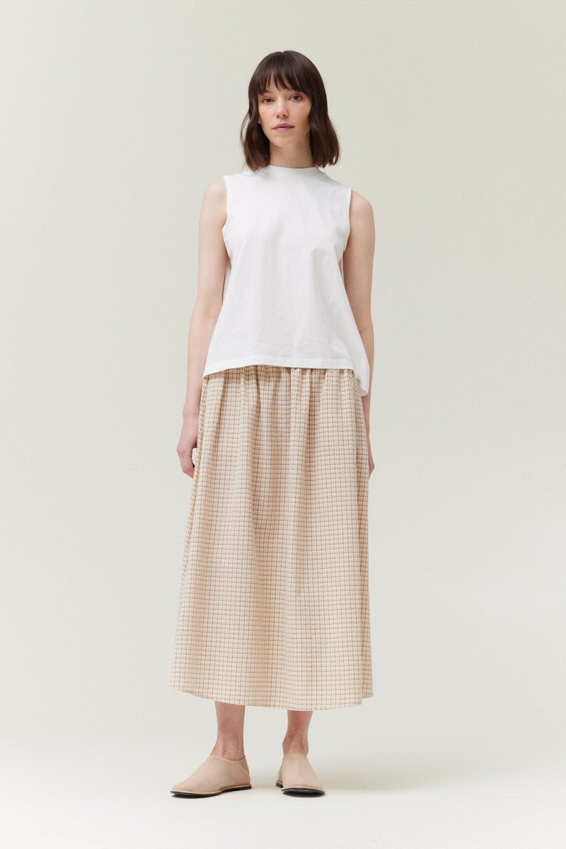 Plaid Summer Maxi Skirt