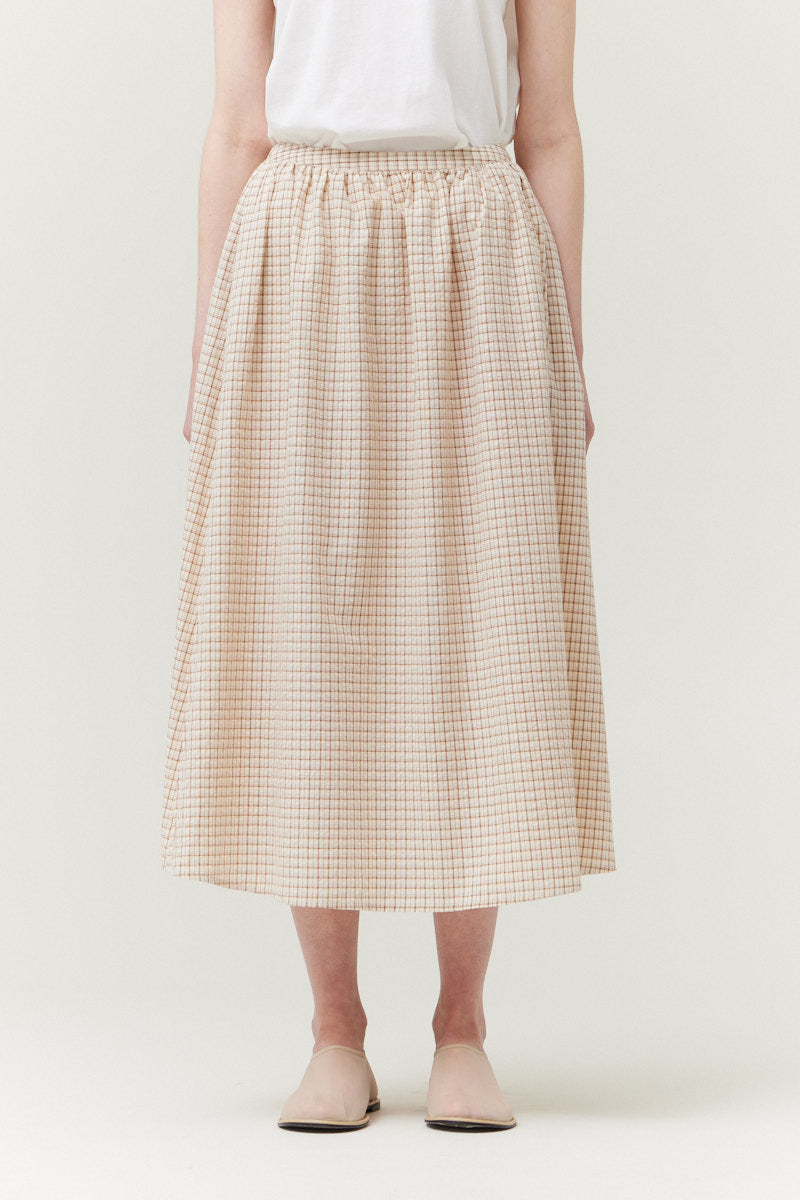 Plaid Summer Maxi Skirt