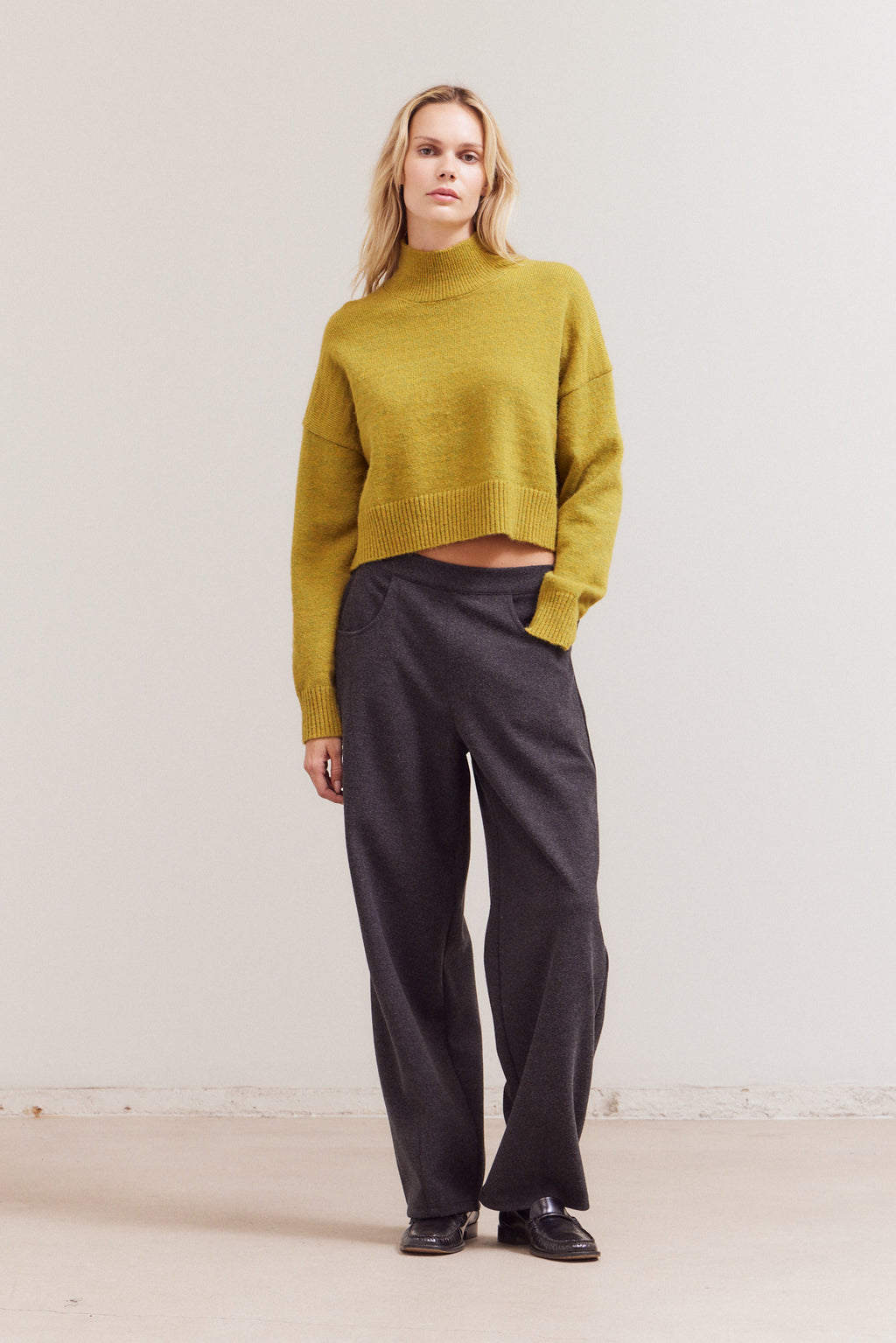 Fuzzy Turtle Neck Sweater