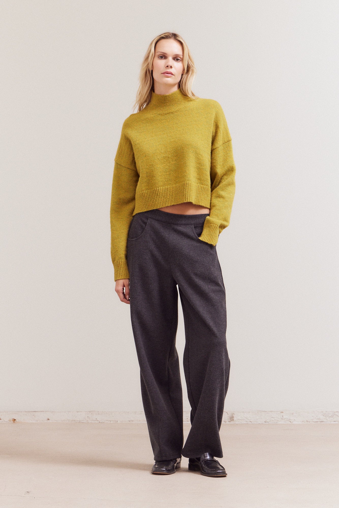 Fuzzy Turtle Neck Sweater