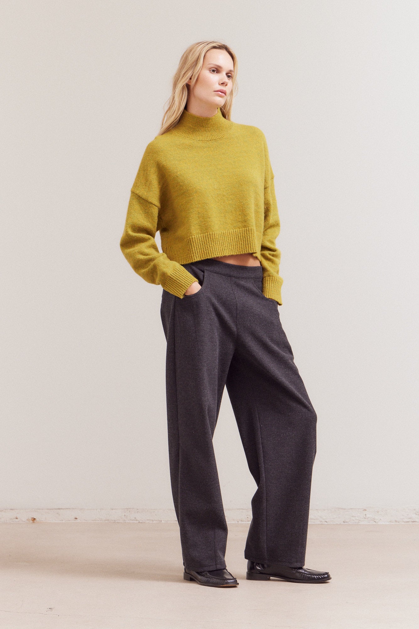 Fuzzy Turtle Neck Sweater