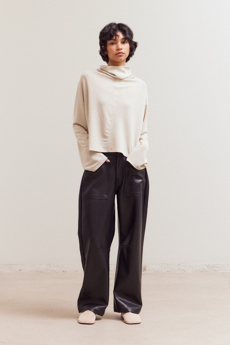 Cowl Neck Loose Fit Top