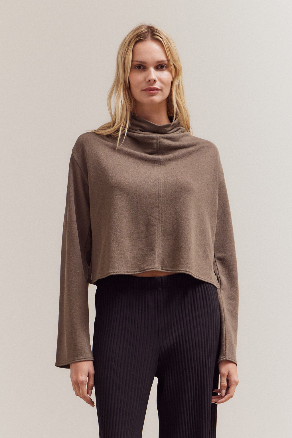 Cowl Neck Loose Fit Top