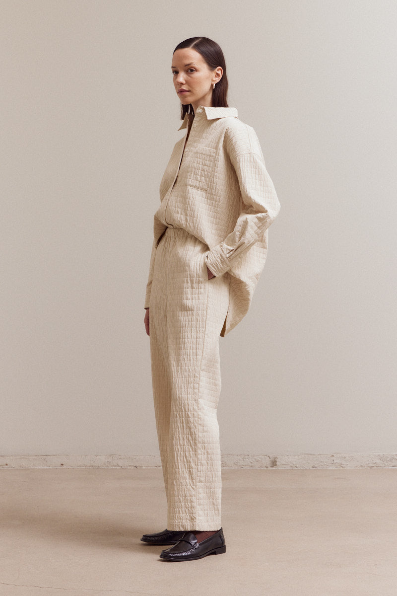 Bading Wasitband Seer Pants