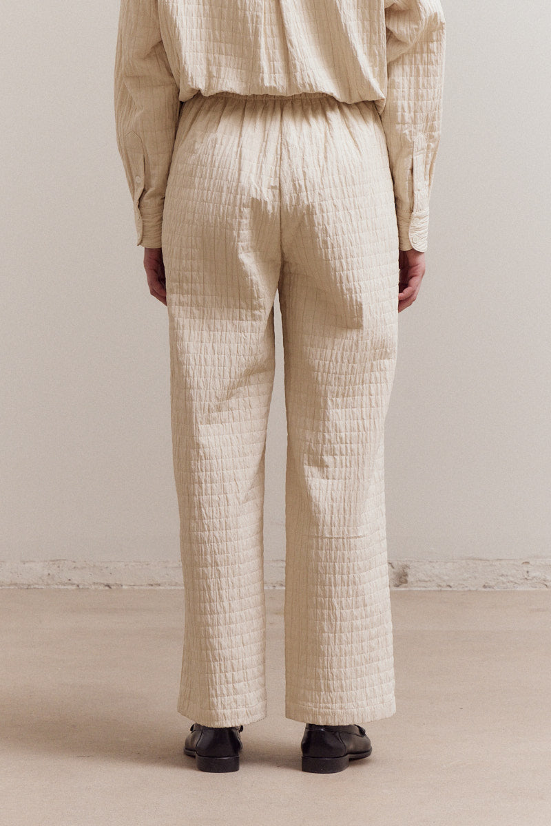 Bading Wasitband Seer Pants