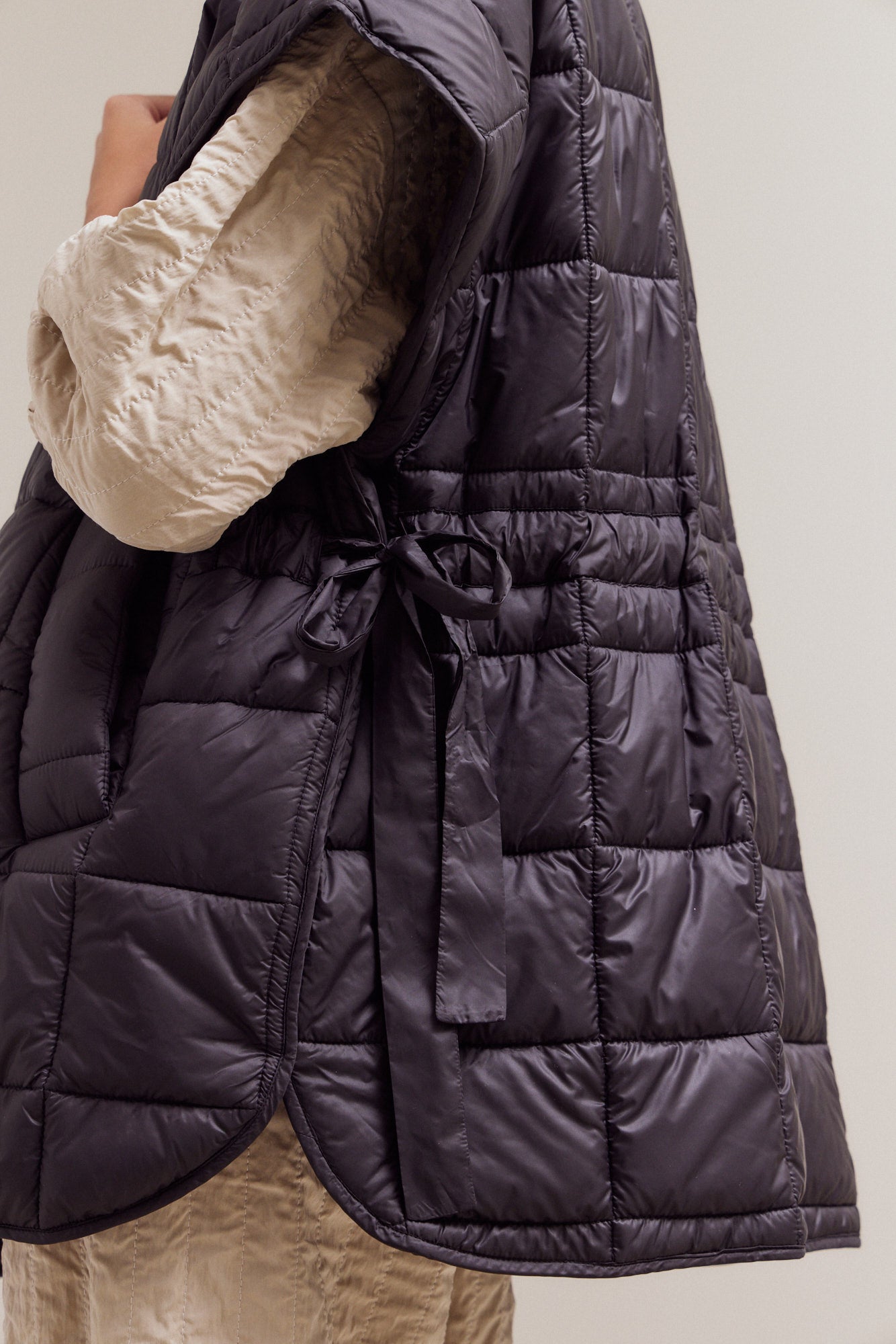 トップス YOKE quilting padded vest High Neck Zip Up Quilting Padded Vest – Grade and Gather Store