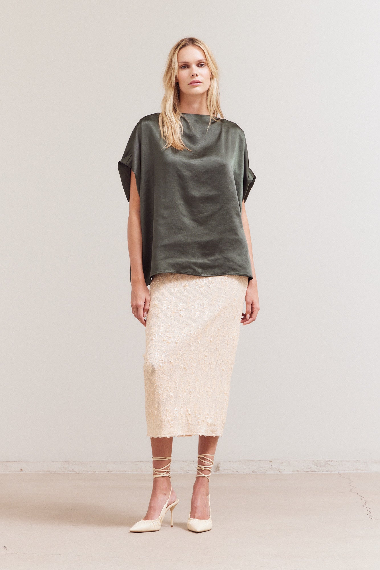 Draped Loose Fit Top