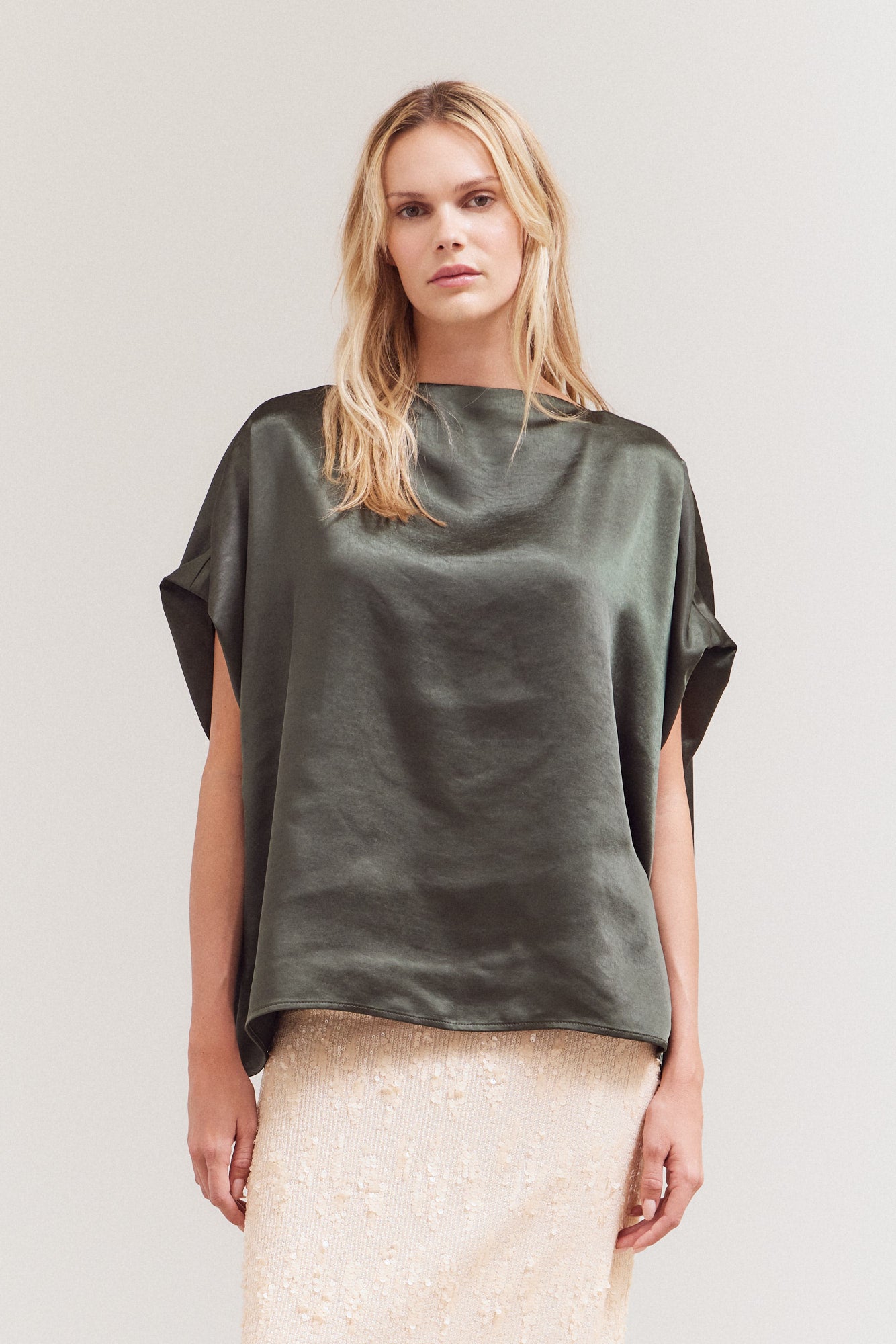 Draped Loose Fit Top