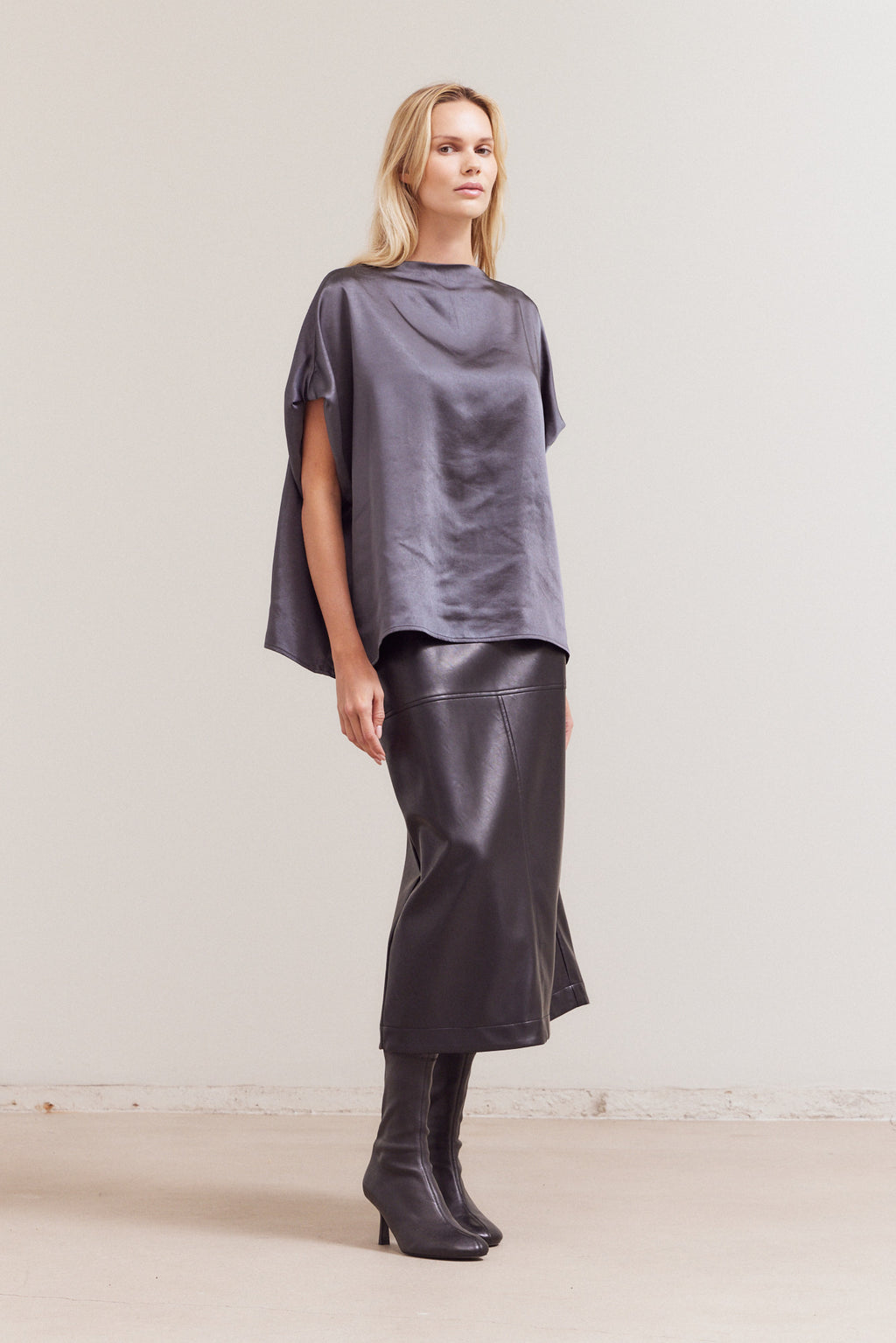 Draped Loose Fit Top