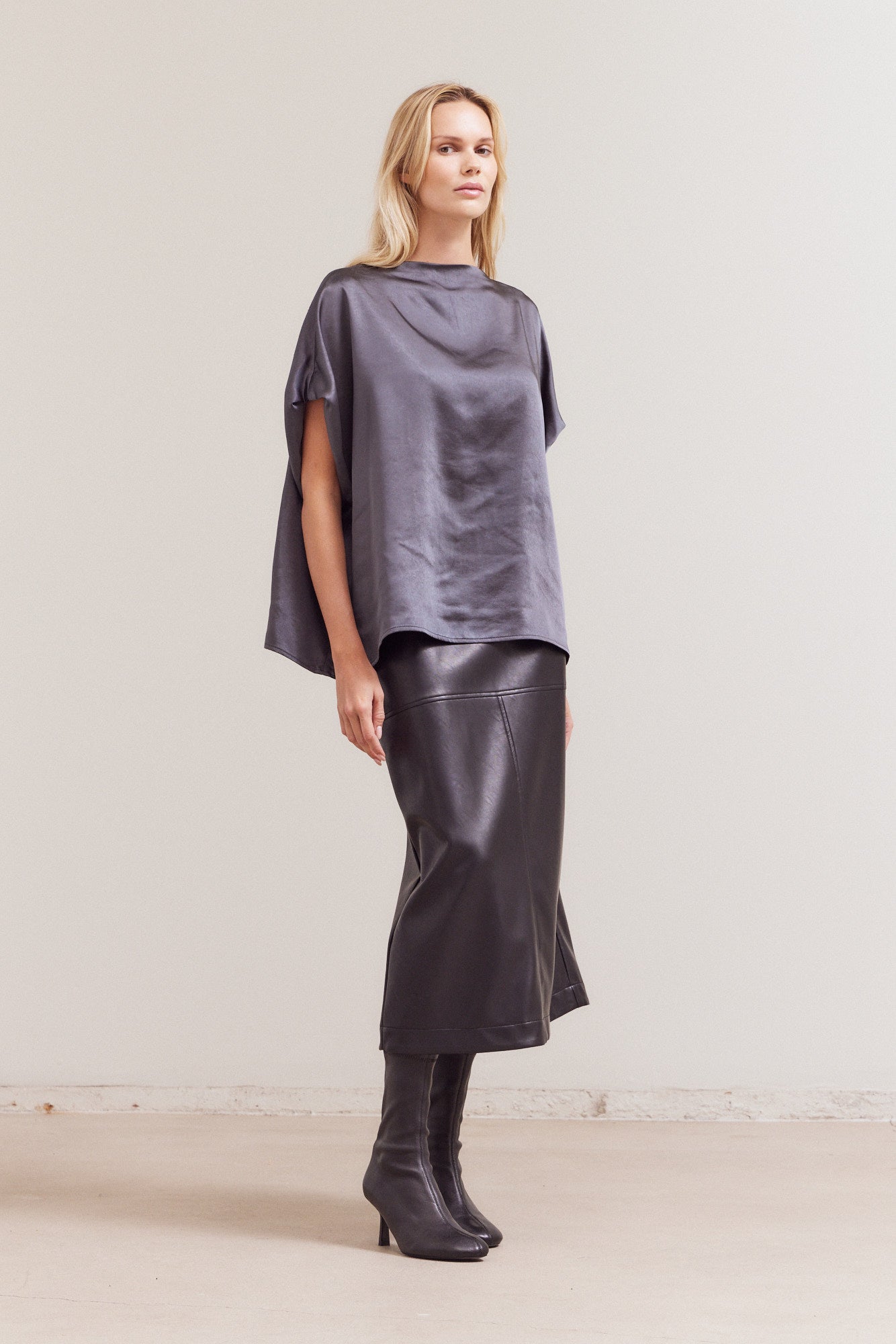 Draped Loose Fit Top