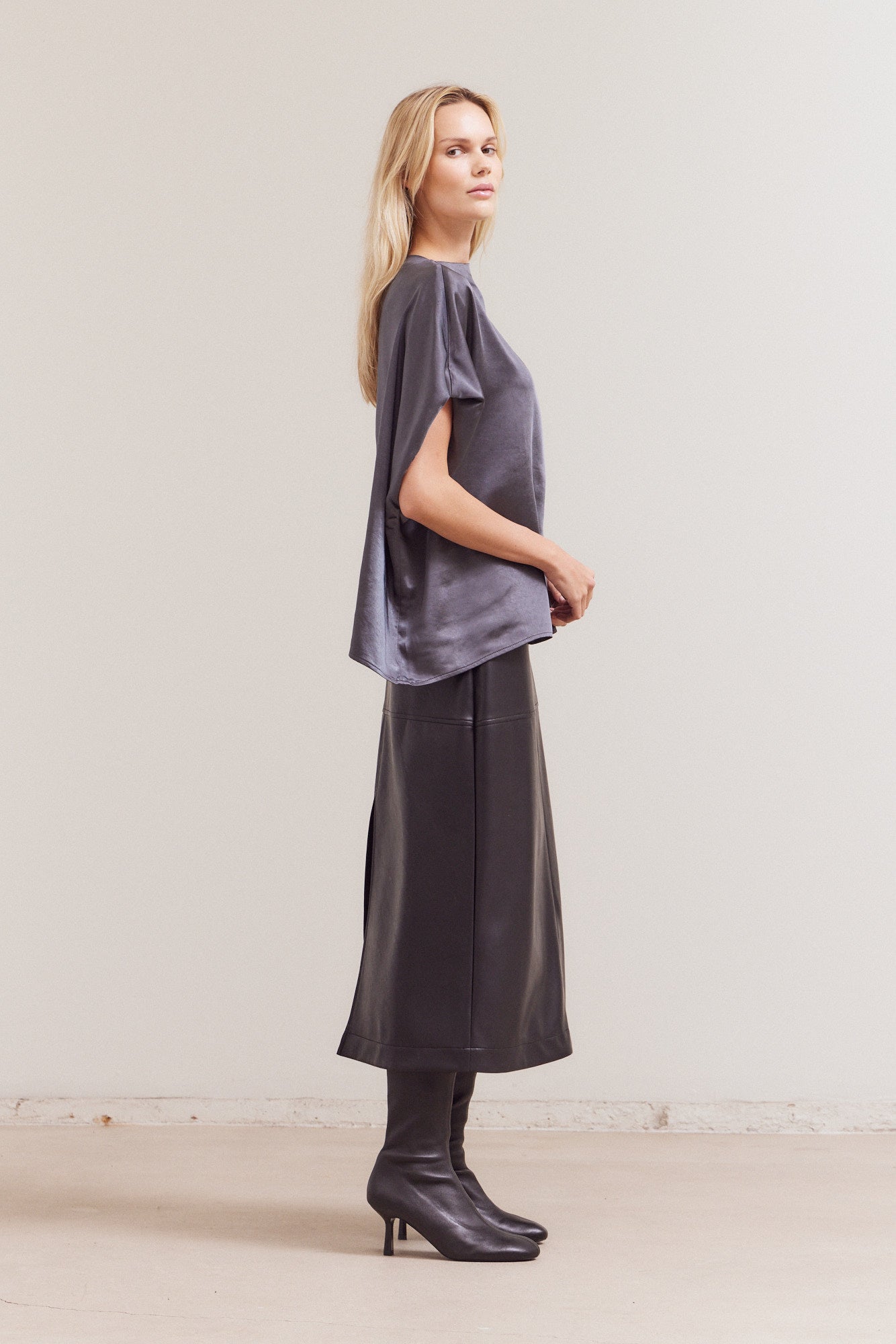 Draped Loose Fit Top