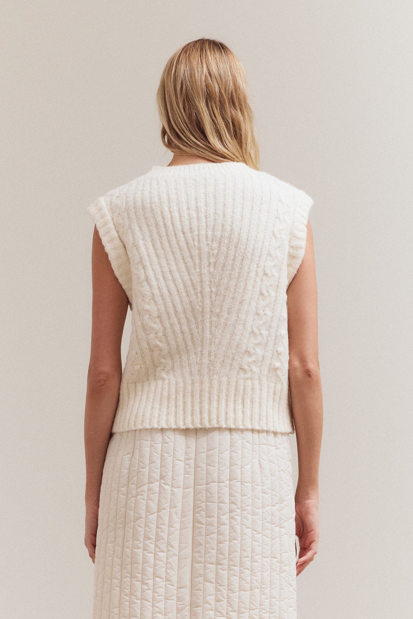 Cable Knit Vest