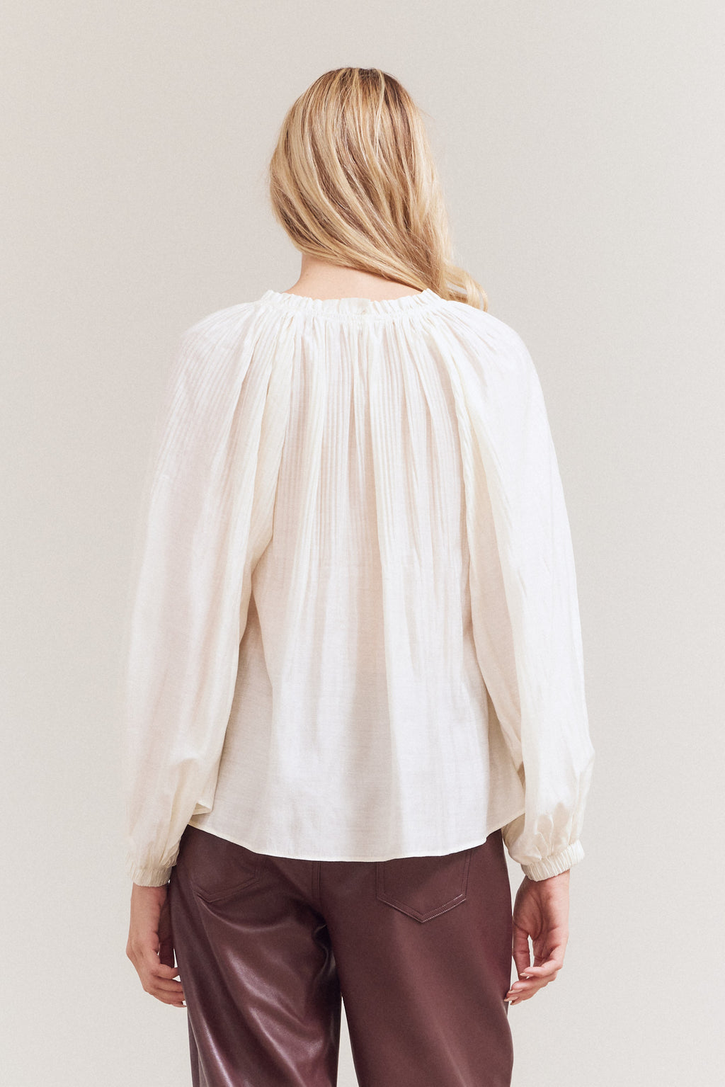 Pleated Blouse