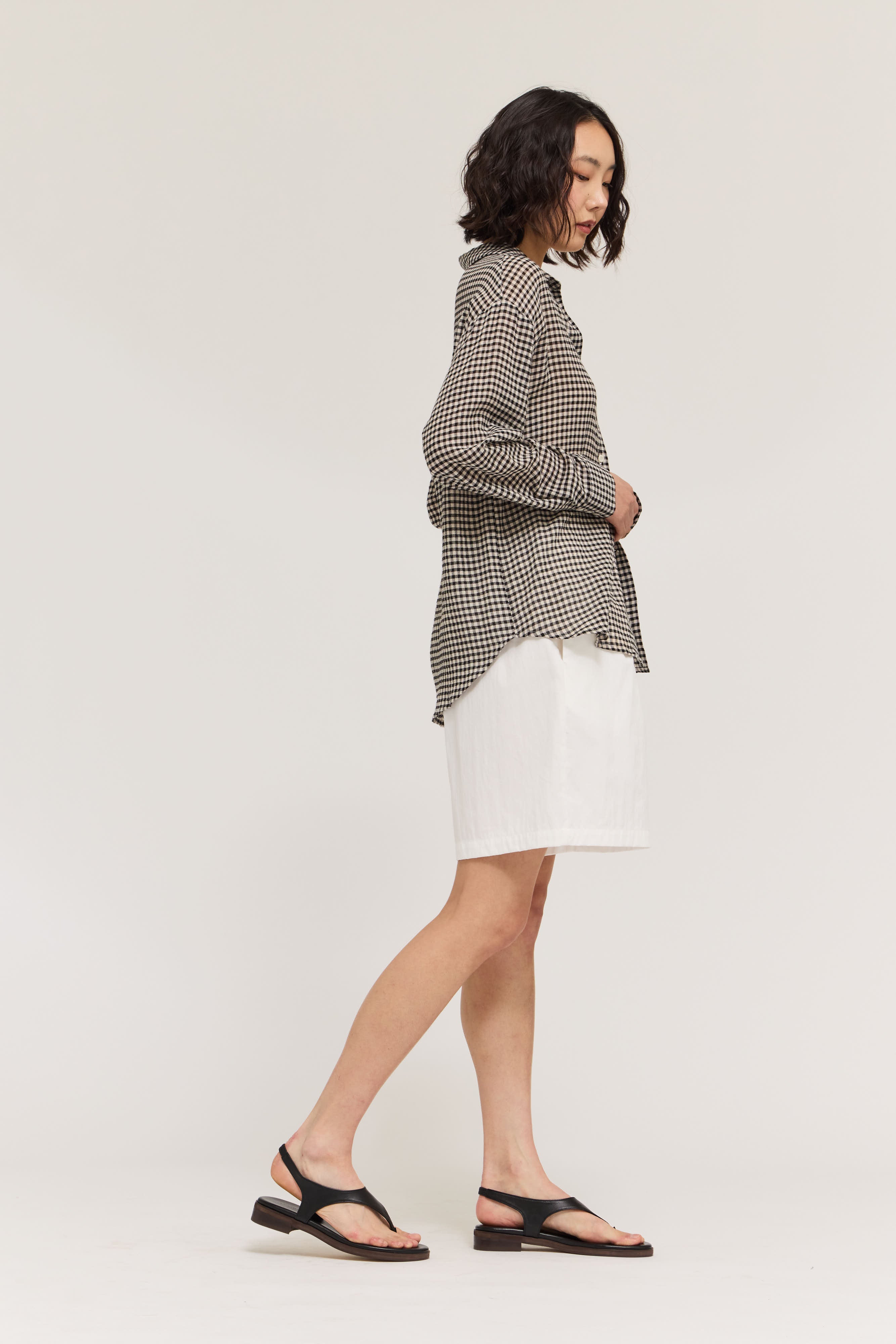 Tailored Shorts in Off White