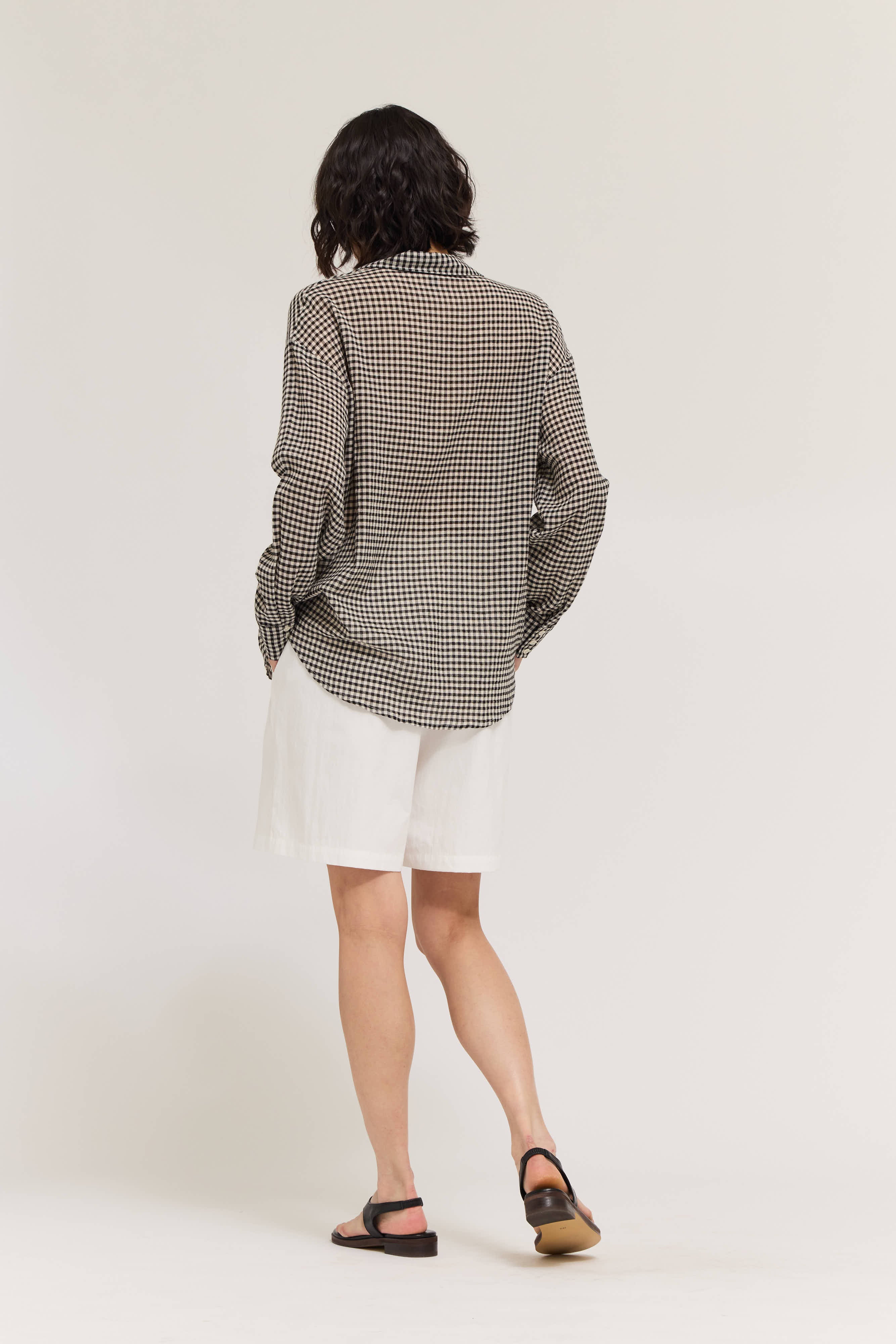 Tailored Shorts in Off White