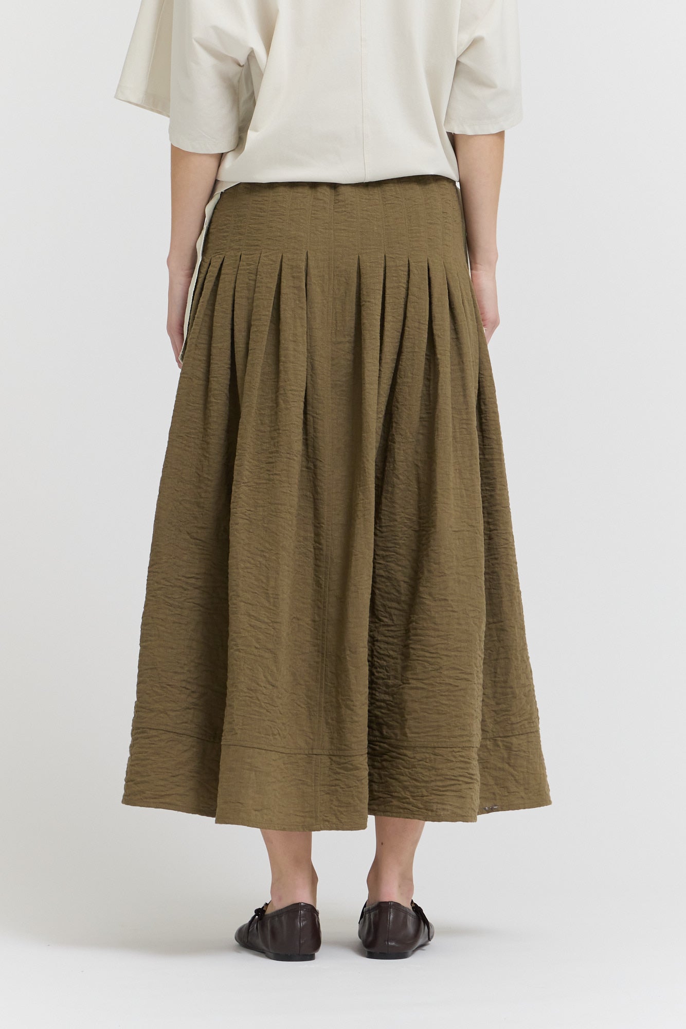 Pintuck Waist Mermaid Skirt