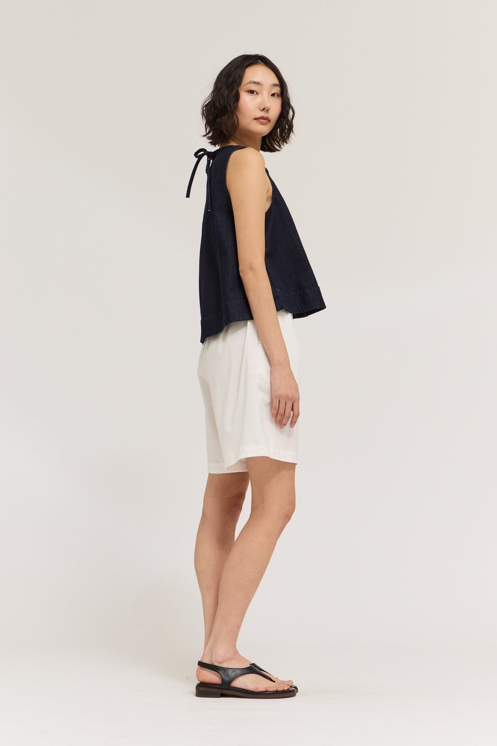 Denim Flare Tank