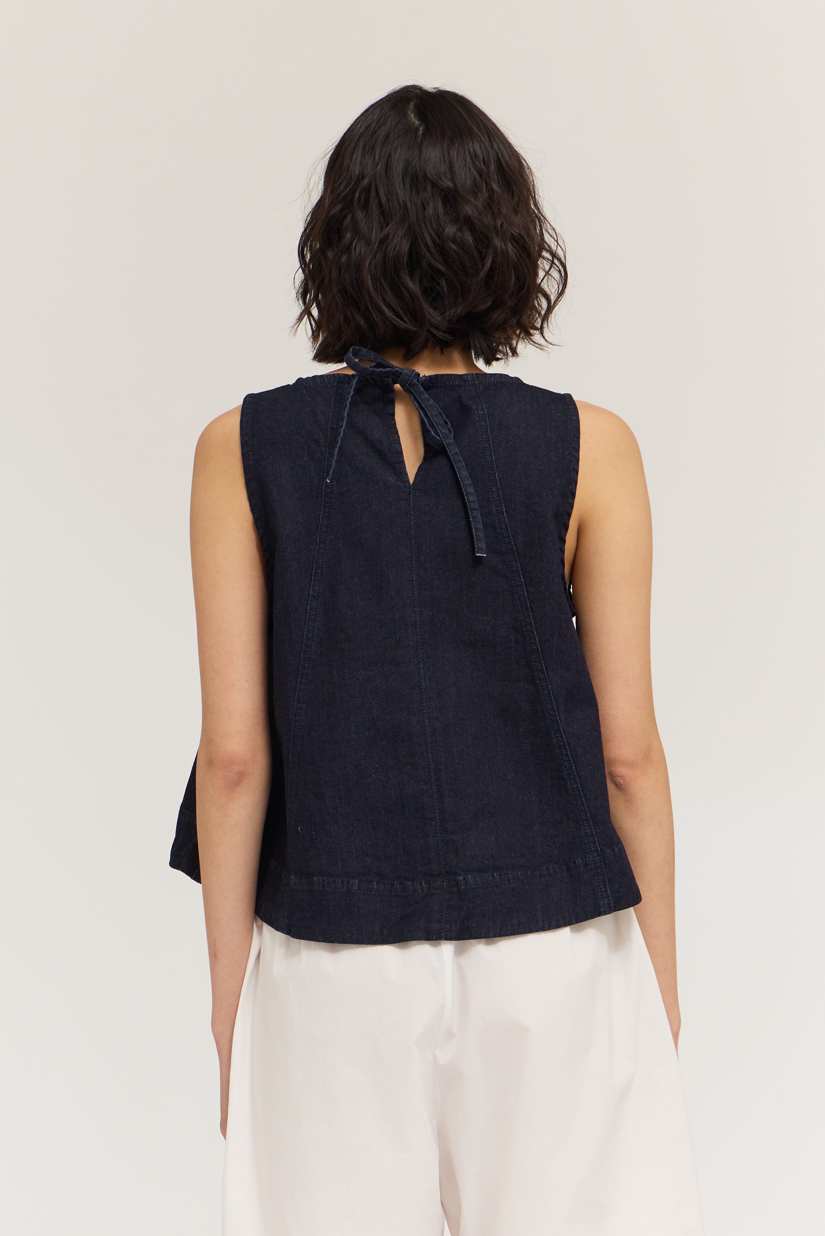 Denim Flare Tank