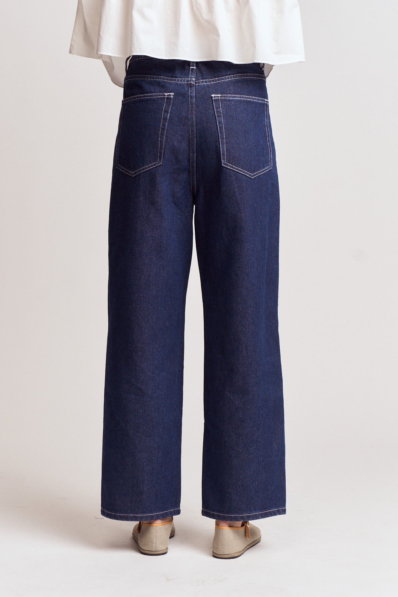 Balloon Shape Denim Pants
