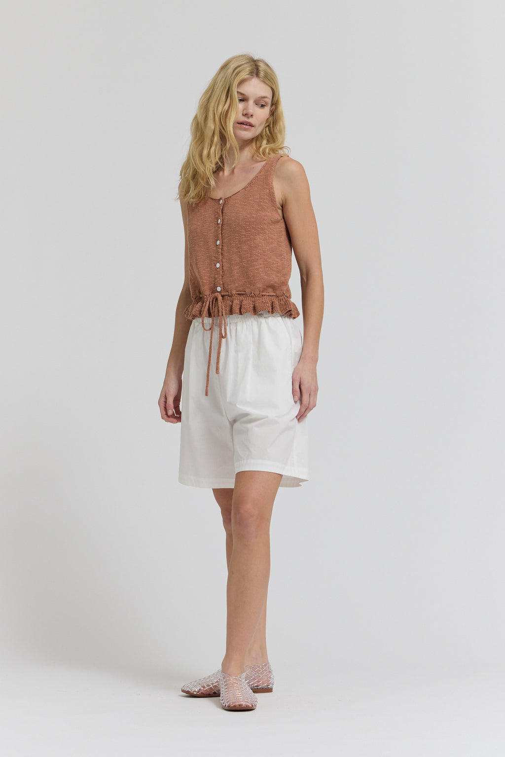 Knit Peplum Tank