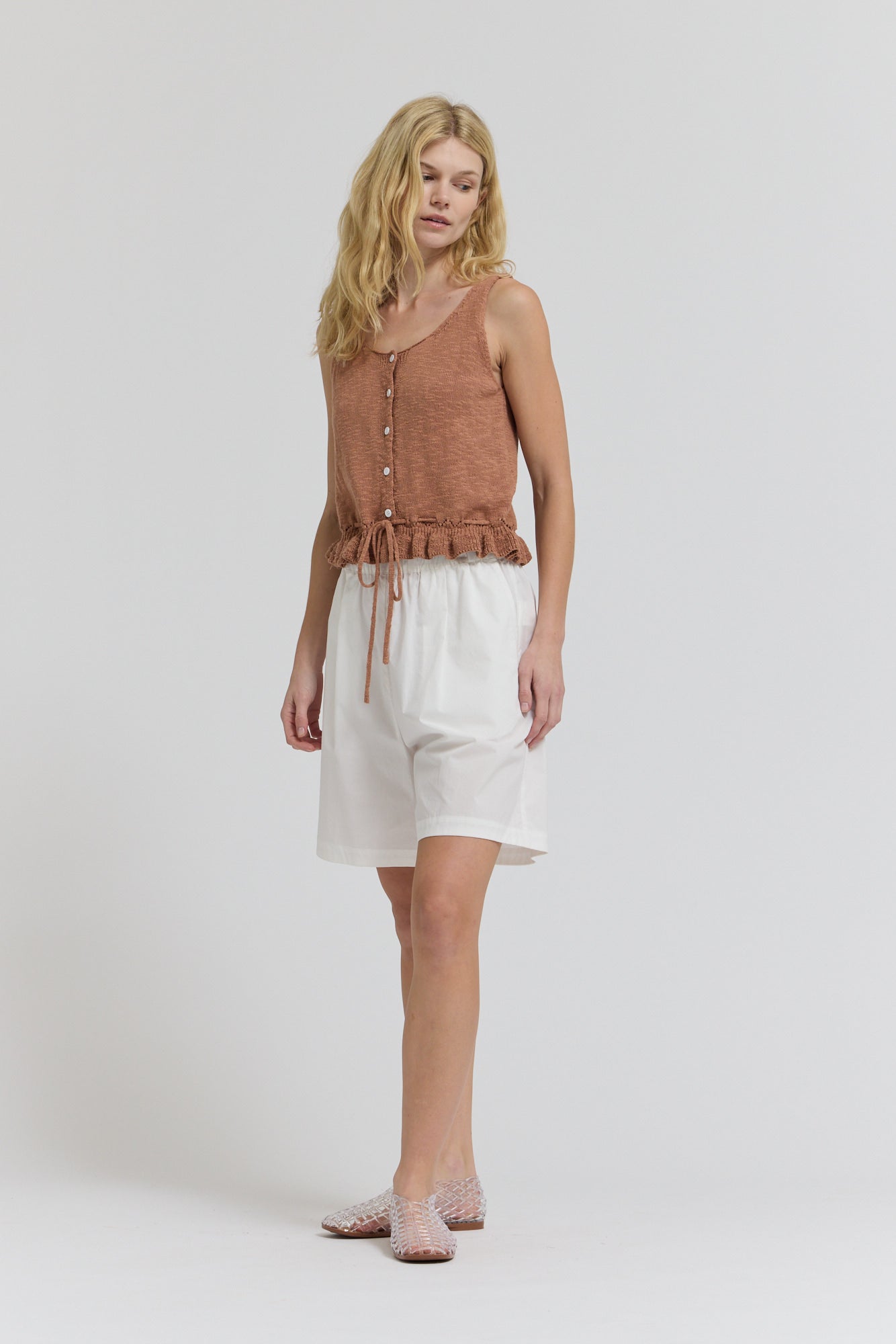 Knit Peplum Tank