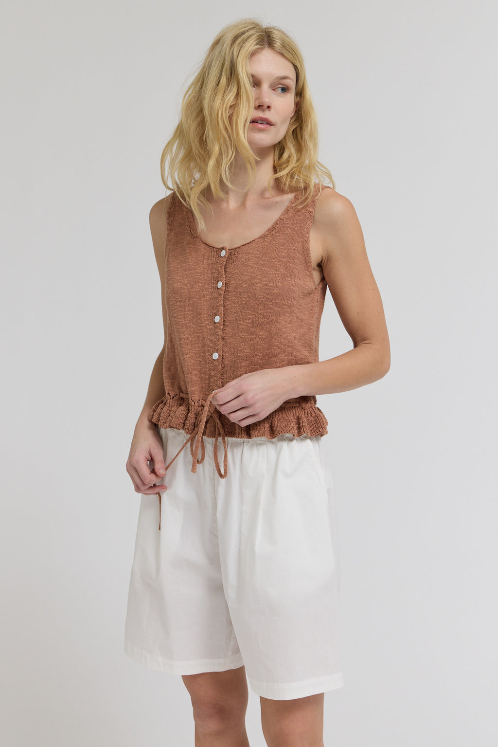 Knit Peplum Tank