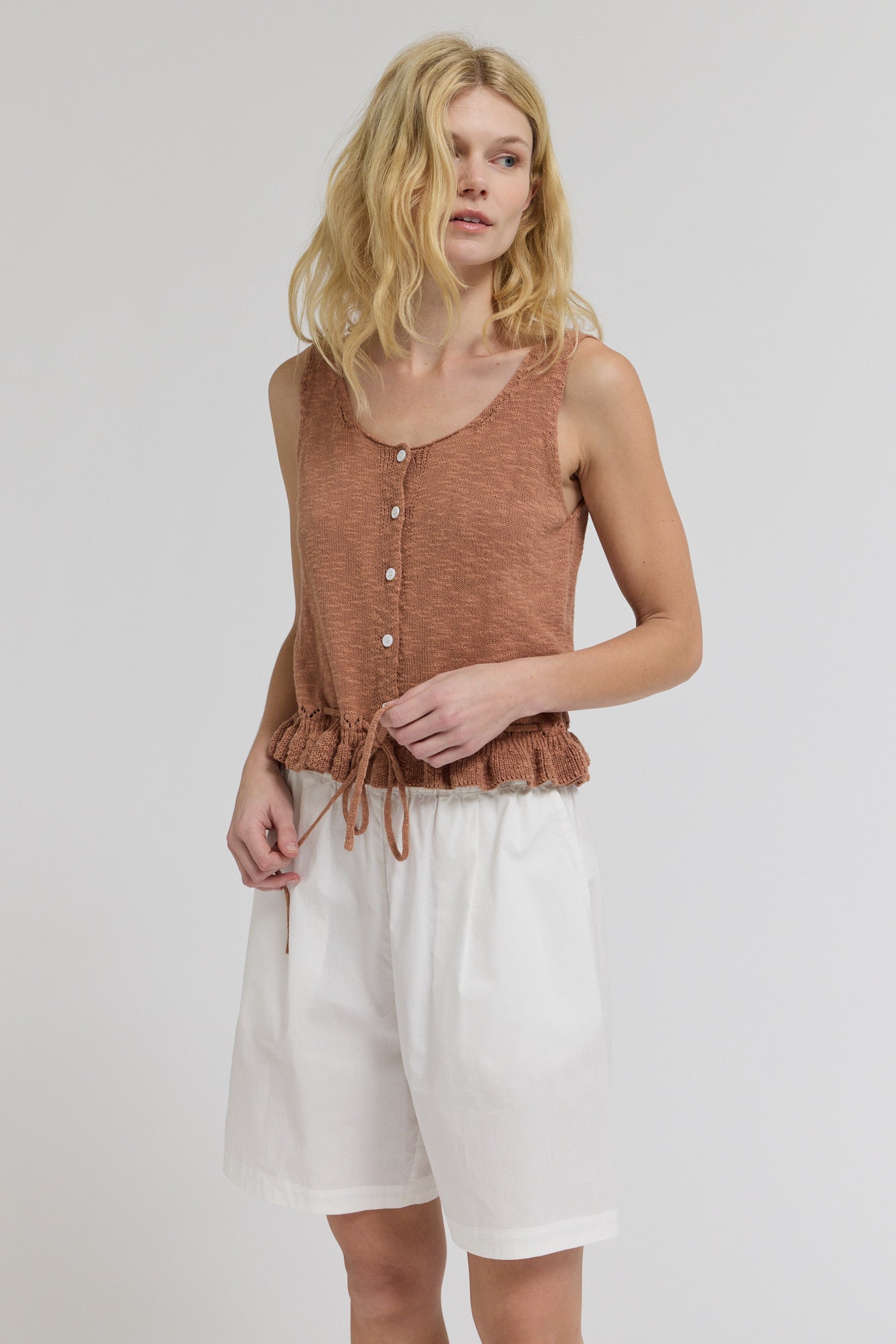 Knit Peplum Tank