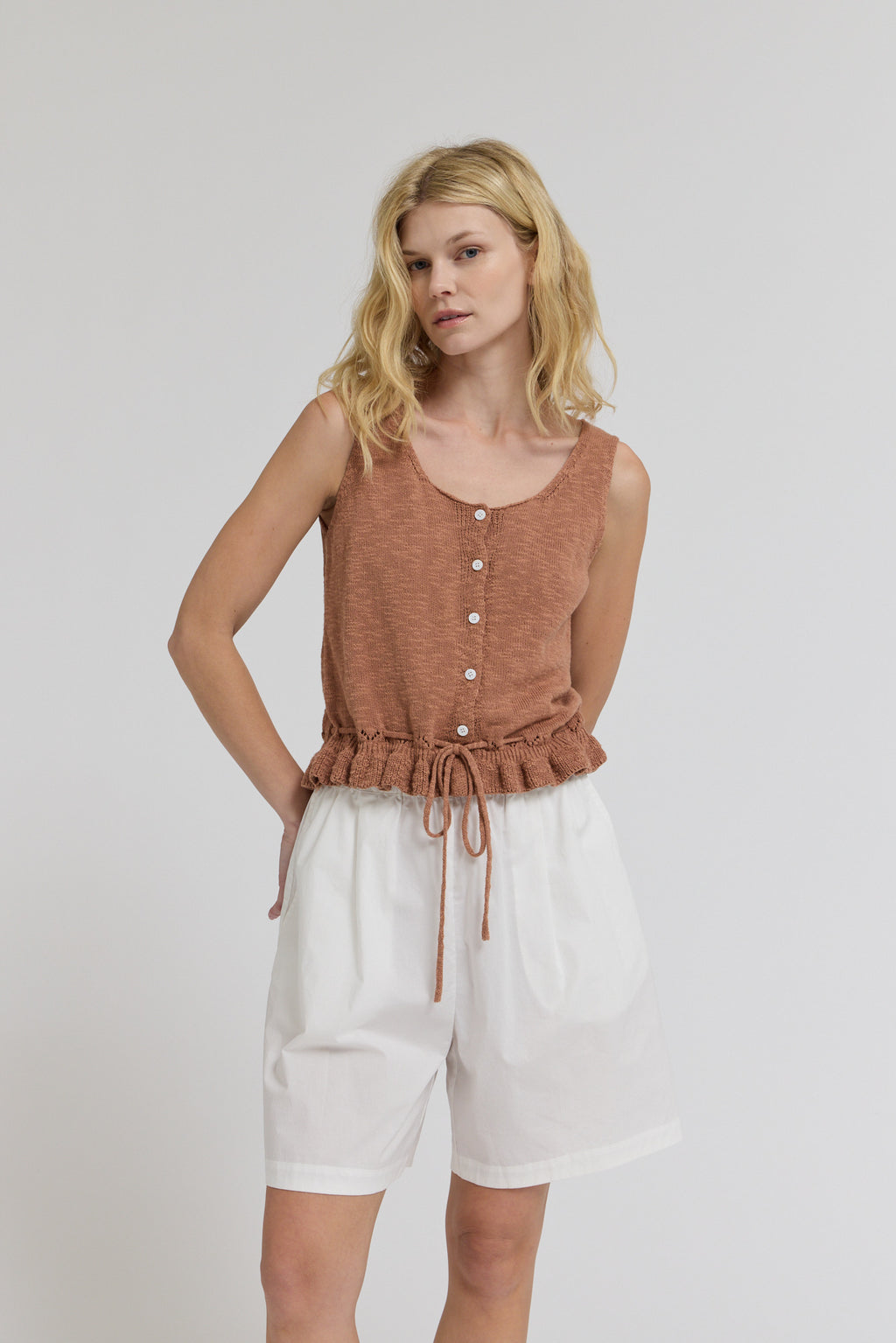 Knit Peplum Tank