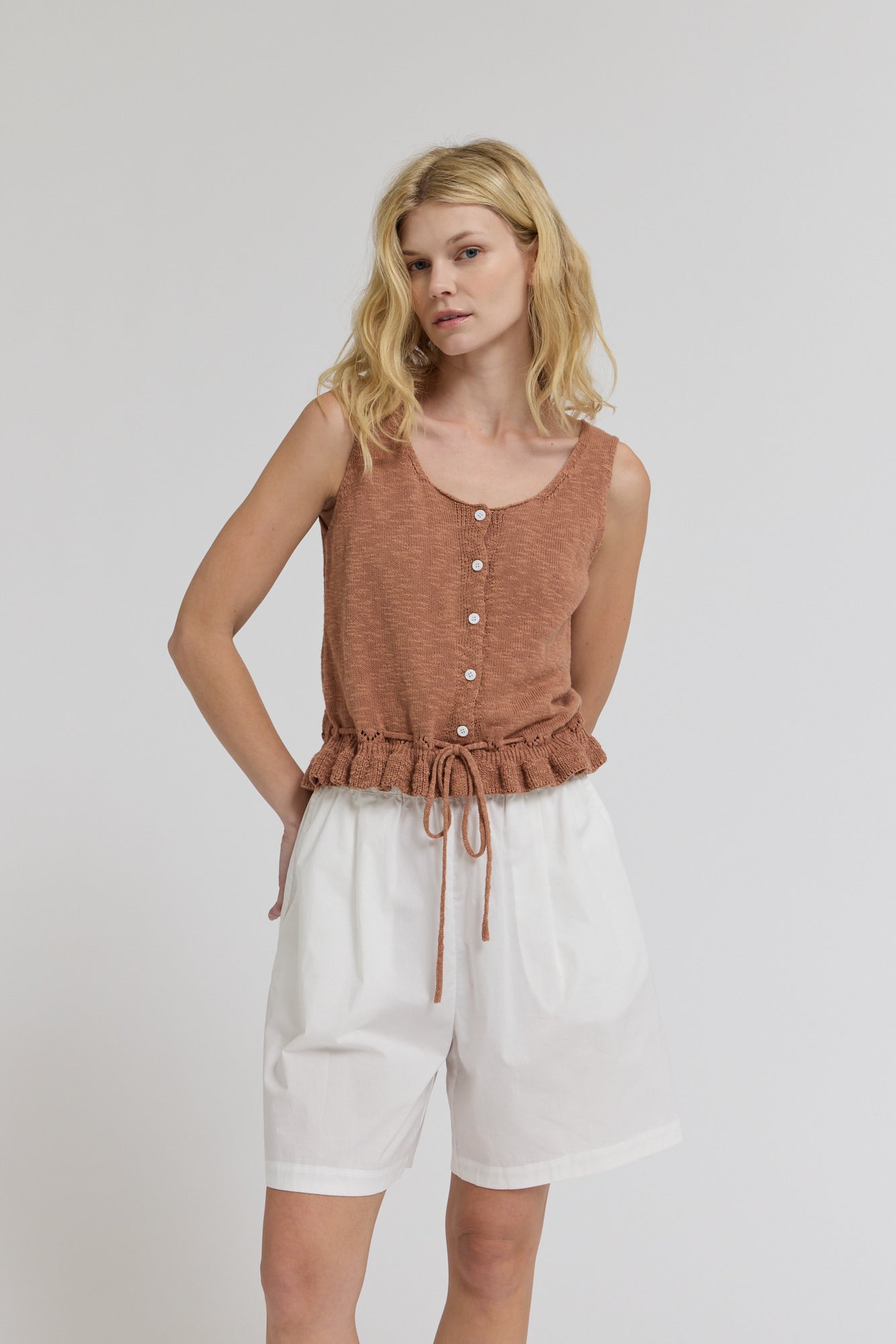 Knit Peplum Tank