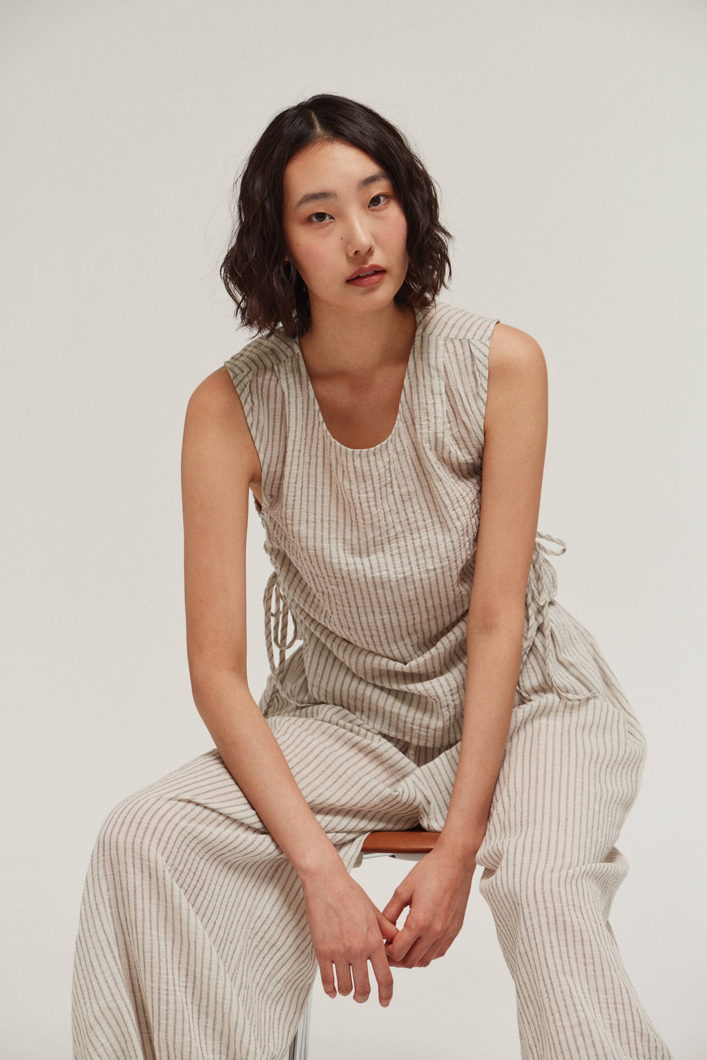 Asymmetrical Stripe Blouse