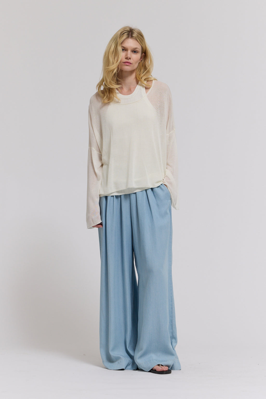 Chambray Pants