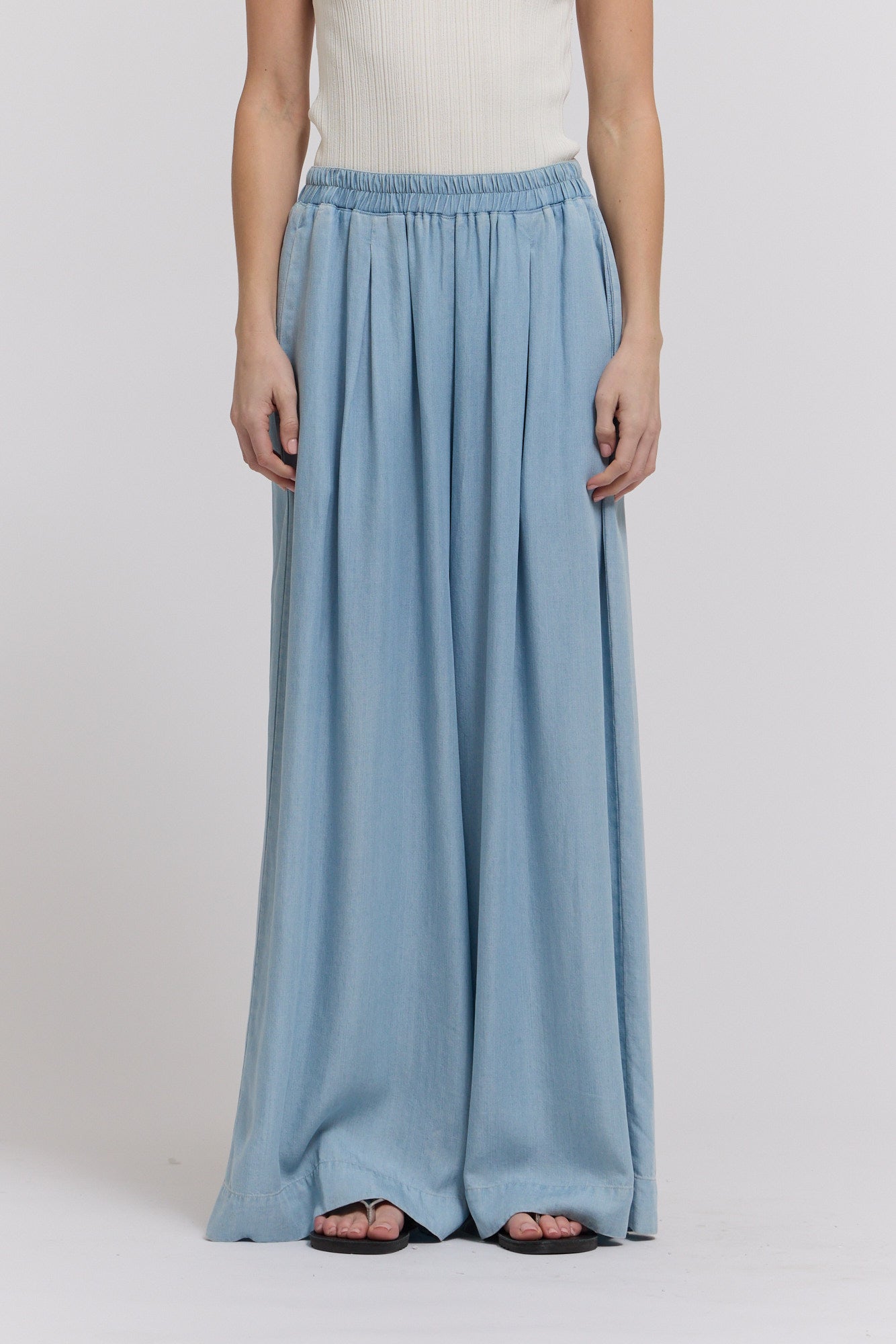 Chambray Pants