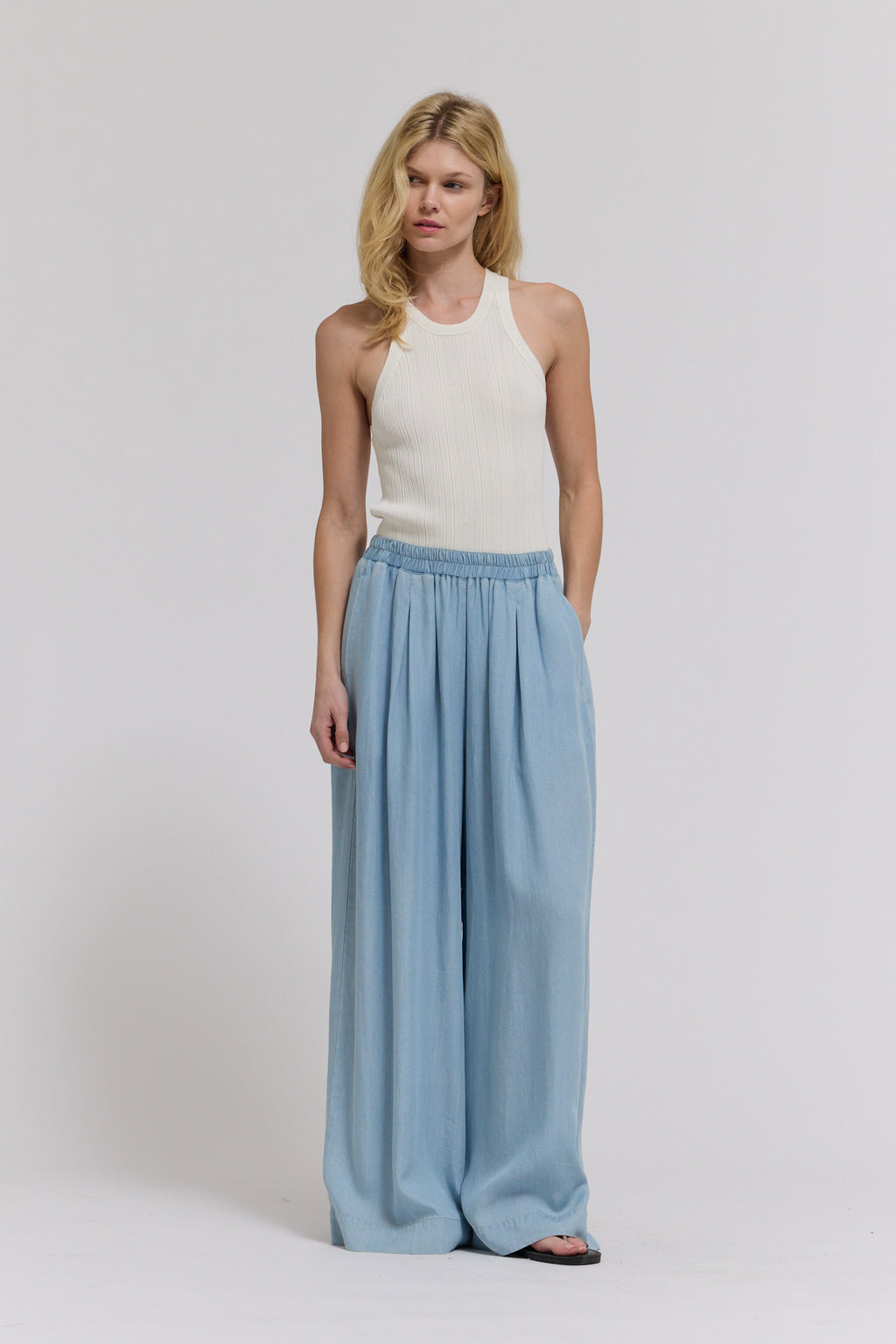 Chambray Pants