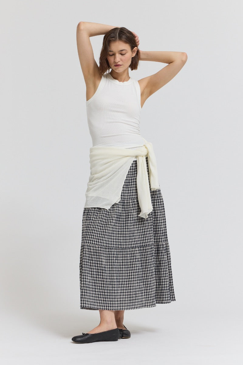 Daily Wear Easy Jersey Top in Off White