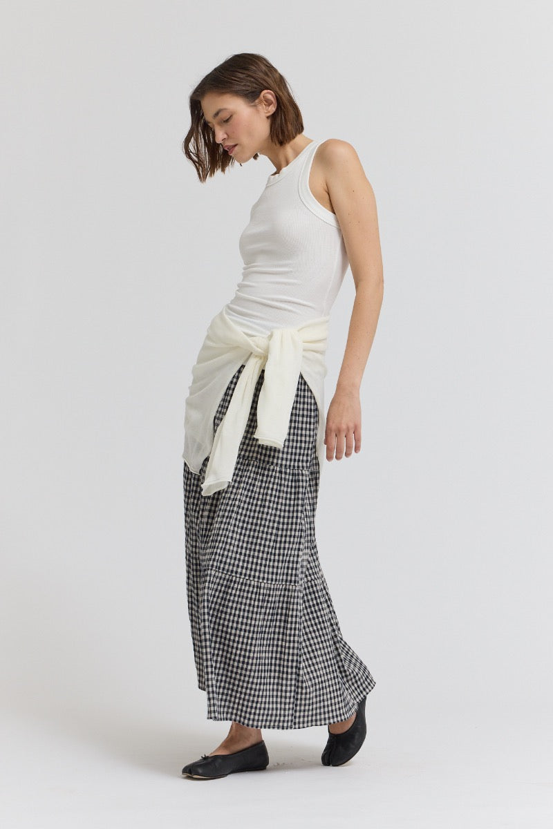 Daily Wear Easy Jersey Top in Off White