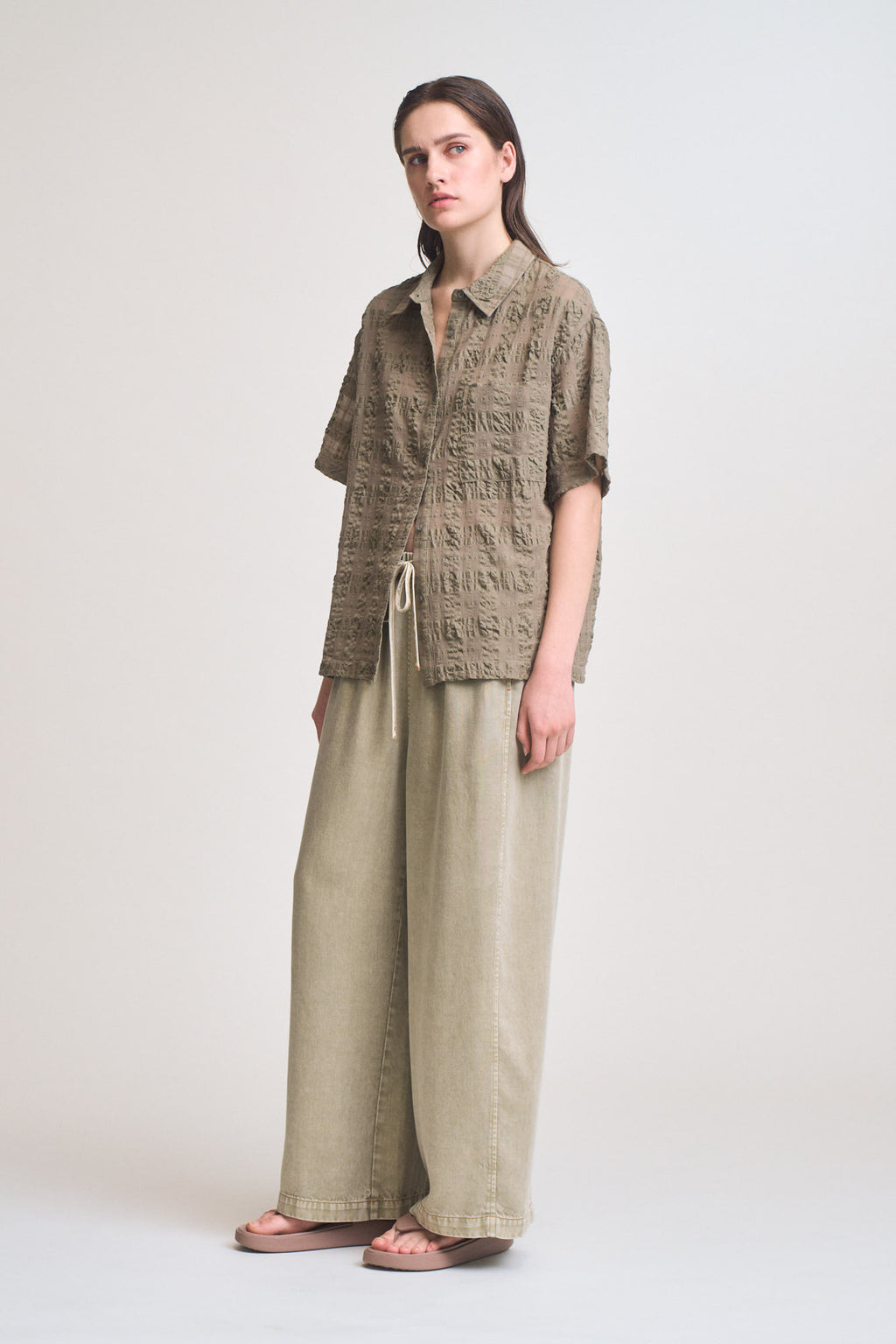 Seer Plaid Button Up Short Sleeve Shirt