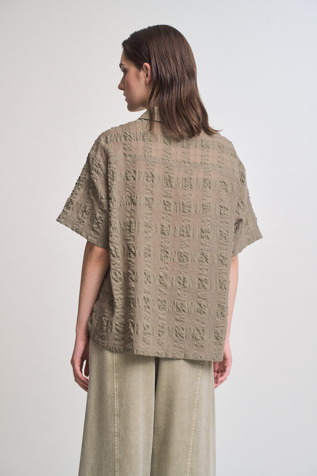 Seer Plaid Button Up Short Sleeve Shirt