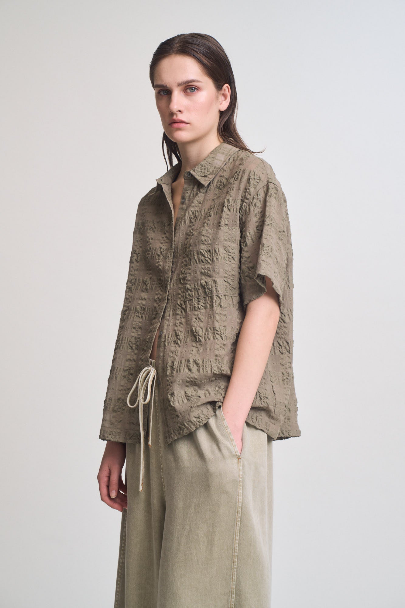 Seer Plaid Button Up Short Sleeve Shirt