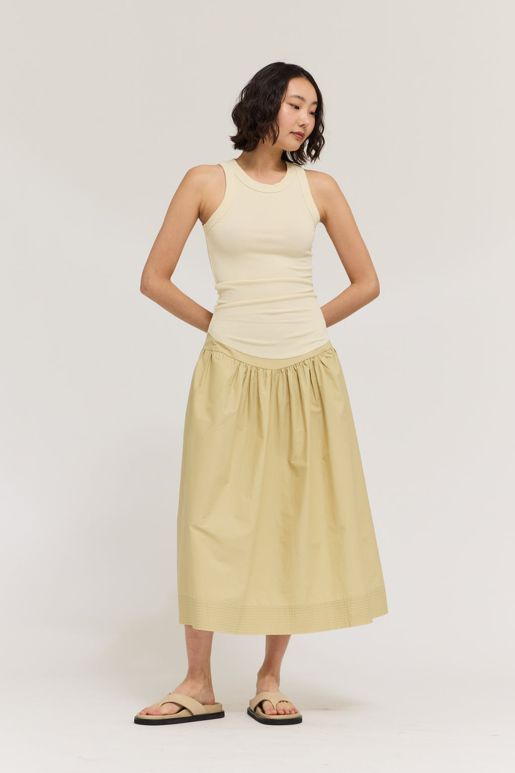 Daily Wear Easy Jersey Top in Butter