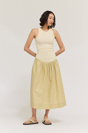 Daily Wear Easy Jersey Top in Butter